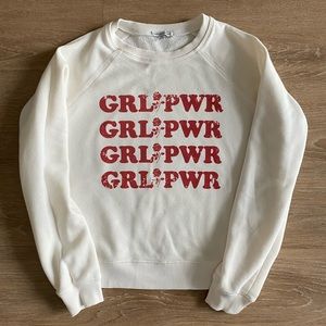 Rebecca Minkoff GRL POWER Crew Neck Sweater